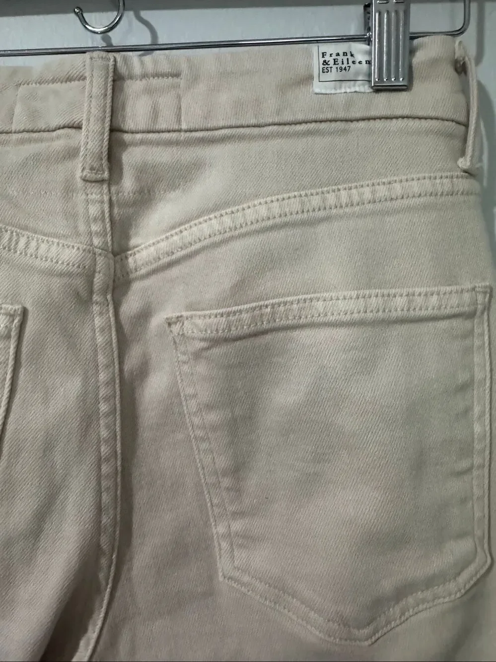 Frank & Eileen Galway wide leg raw edge jeans 26